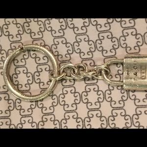 Authentic Tiffany & Co Mini Padlock Key Ring